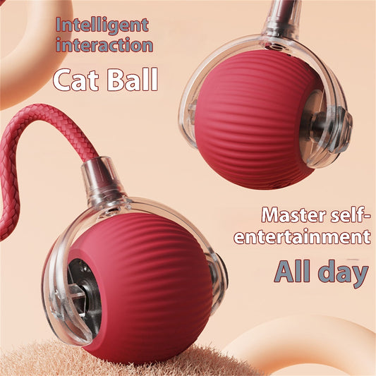 Electric Cat Toy – Automatic Self-Rolling Ball for Interactive Play & Self-Entertainment